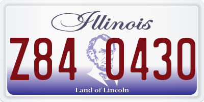 IL license plate Z840430