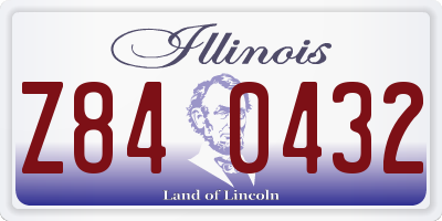 IL license plate Z840432