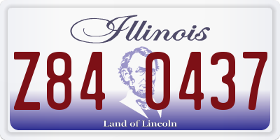 IL license plate Z840437
