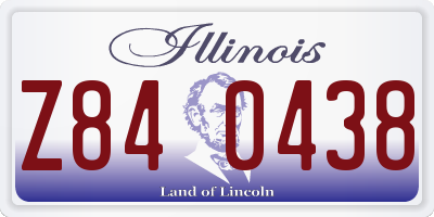IL license plate Z840438