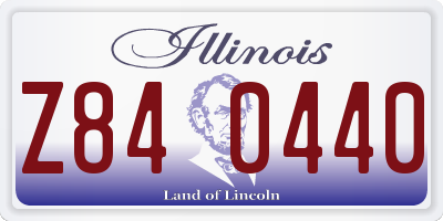 IL license plate Z840440