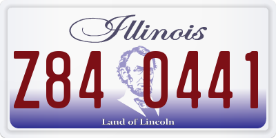 IL license plate Z840441