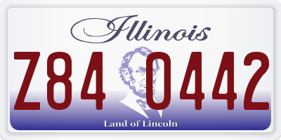 IL license plate Z840442