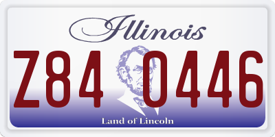 IL license plate Z840446
