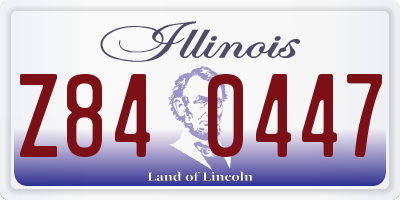 IL license plate Z840447