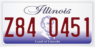 IL license plate Z840451