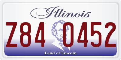 IL license plate Z840452