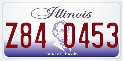 IL license plate Z840453