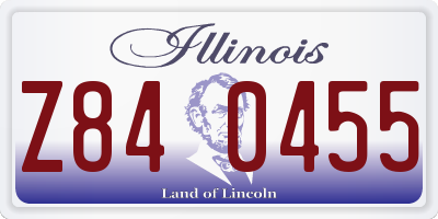 IL license plate Z840455