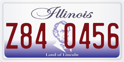 IL license plate Z840456