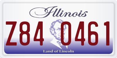 IL license plate Z840461