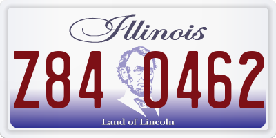 IL license plate Z840462