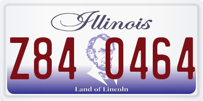 IL license plate Z840464
