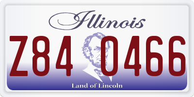 IL license plate Z840466