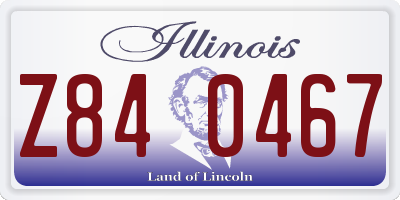 IL license plate Z840467