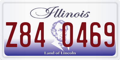 IL license plate Z840469