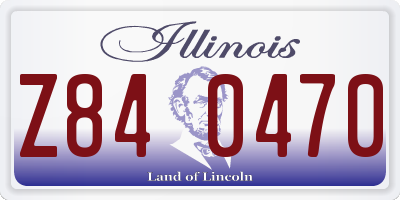IL license plate Z840470
