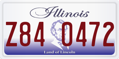 IL license plate Z840472