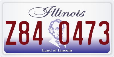 IL license plate Z840473