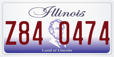 IL license plate Z840474
