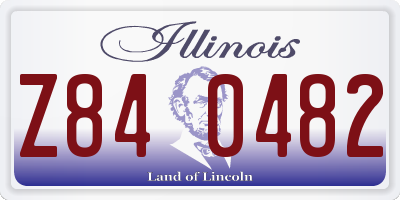 IL license plate Z840482