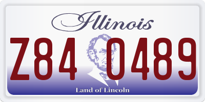 IL license plate Z840489