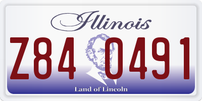 IL license plate Z840491