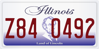 IL license plate Z840492