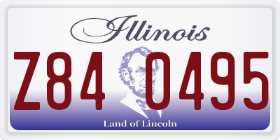 IL license plate Z840495
