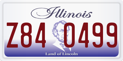 IL license plate Z840499