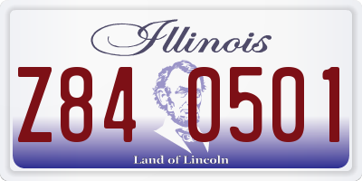 IL license plate Z840501