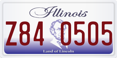 IL license plate Z840505