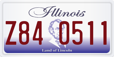 IL license plate Z840511