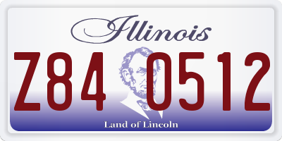 IL license plate Z840512