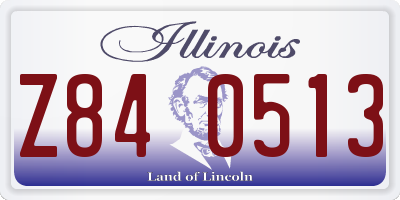 IL license plate Z840513