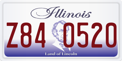 IL license plate Z840520