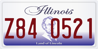 IL license plate Z840521