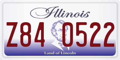 IL license plate Z840522