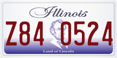 IL license plate Z840524