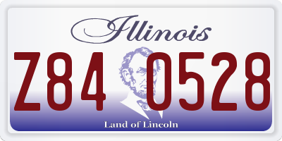 IL license plate Z840528