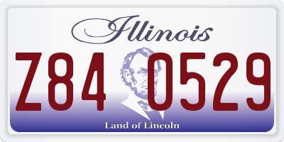 IL license plate Z840529
