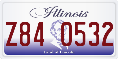 IL license plate Z840532