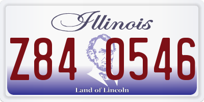 IL license plate Z840546