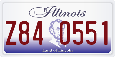 IL license plate Z840551