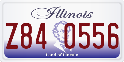 IL license plate Z840556