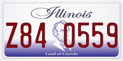 IL license plate Z840559