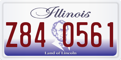 IL license plate Z840561