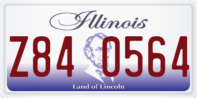 IL license plate Z840564