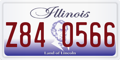 IL license plate Z840566
