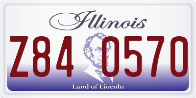 IL license plate Z840570